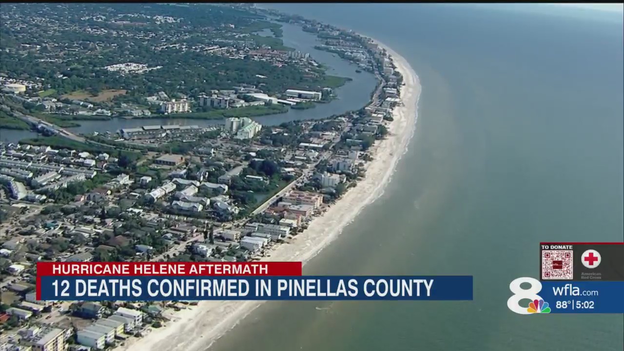 Pinellas County reports 12 deaths from Hurricane Helene – WFLA