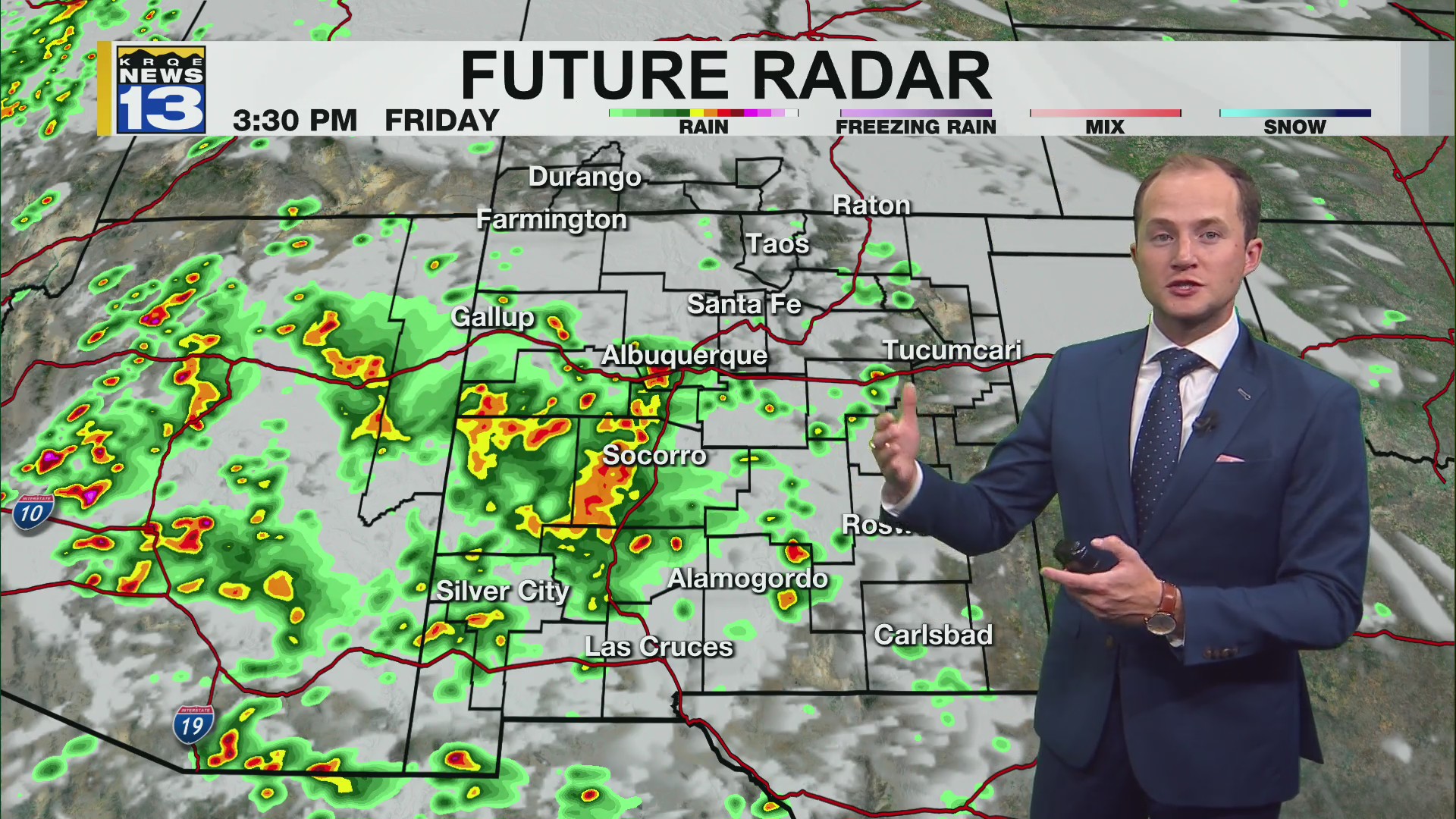 Surge of moisture brings more storms Friday across New Mexico – KRQE ...