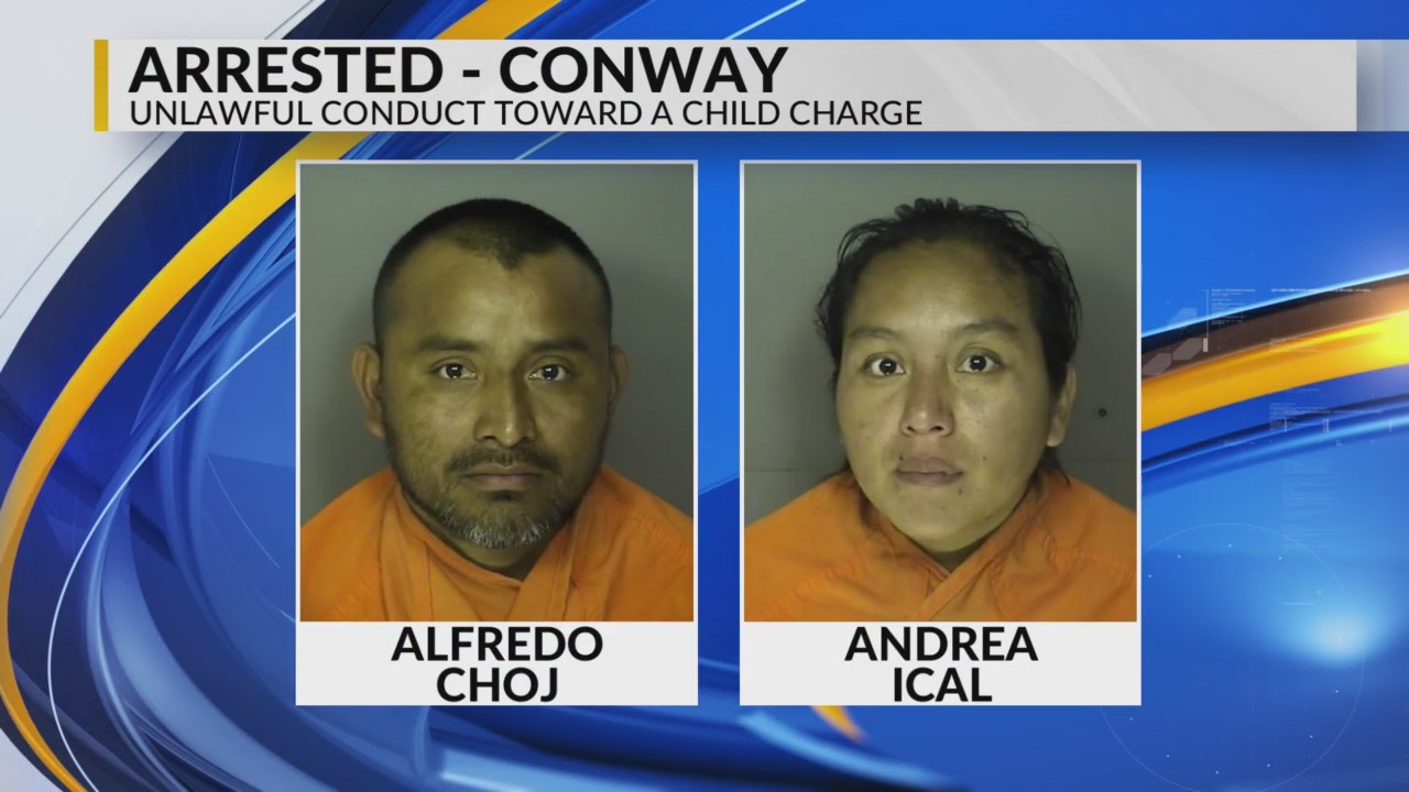 Parents accused of leaving 2 children inside parked car at Conway ...