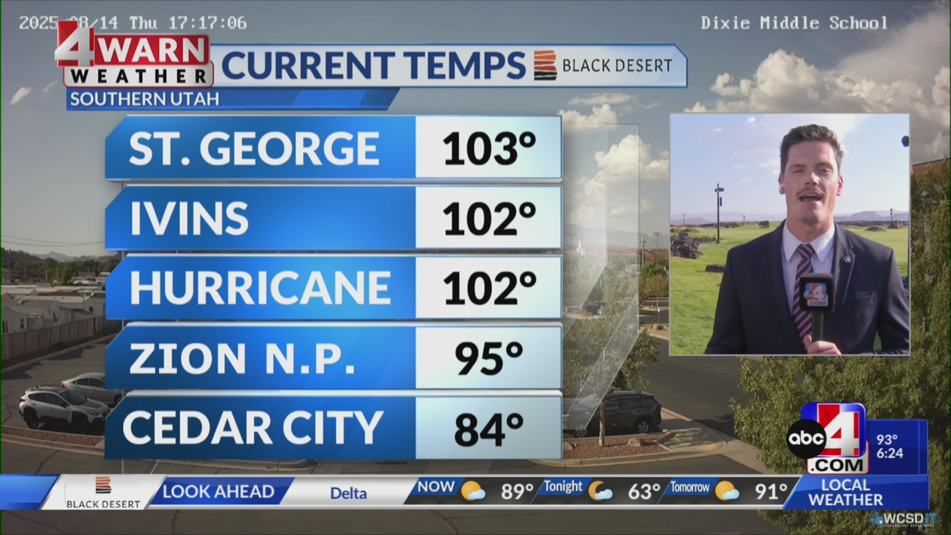 Abc4 Weather Weather from the Black Desert Newsroom in Southern Utah – ABC4 Utah