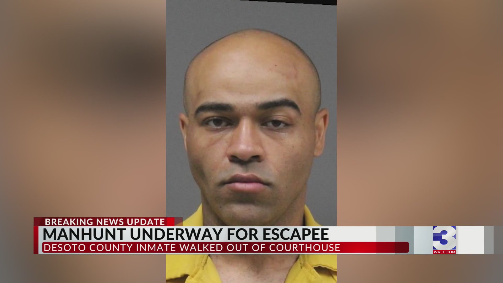 Manhunt underway after inmate escapes from courthouse in DeSoto County