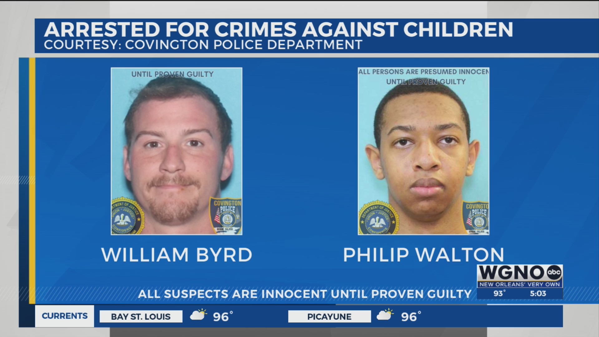 Two men charged in Covington child sex crimes investigation – WGNO