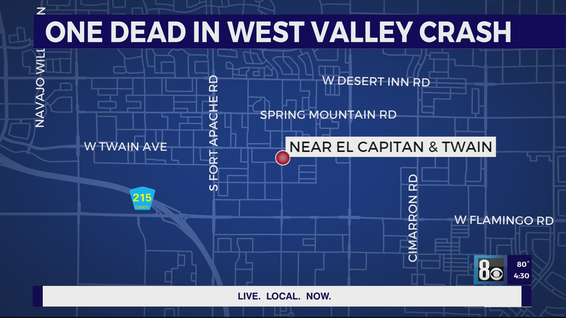 Motorcyclist dead following crash in southwest Las Vegas valley – KLAS
