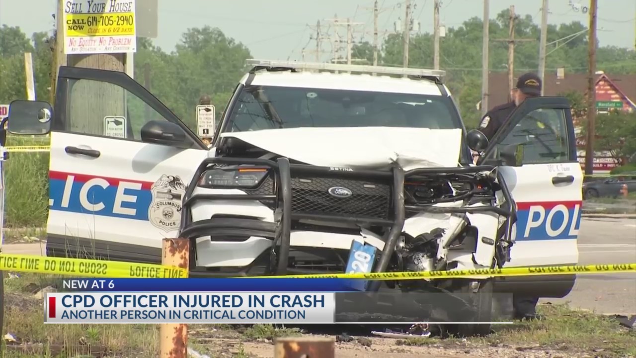 Two injured in crash involving Columbus police cruiser – NBC4 WCMH-TV