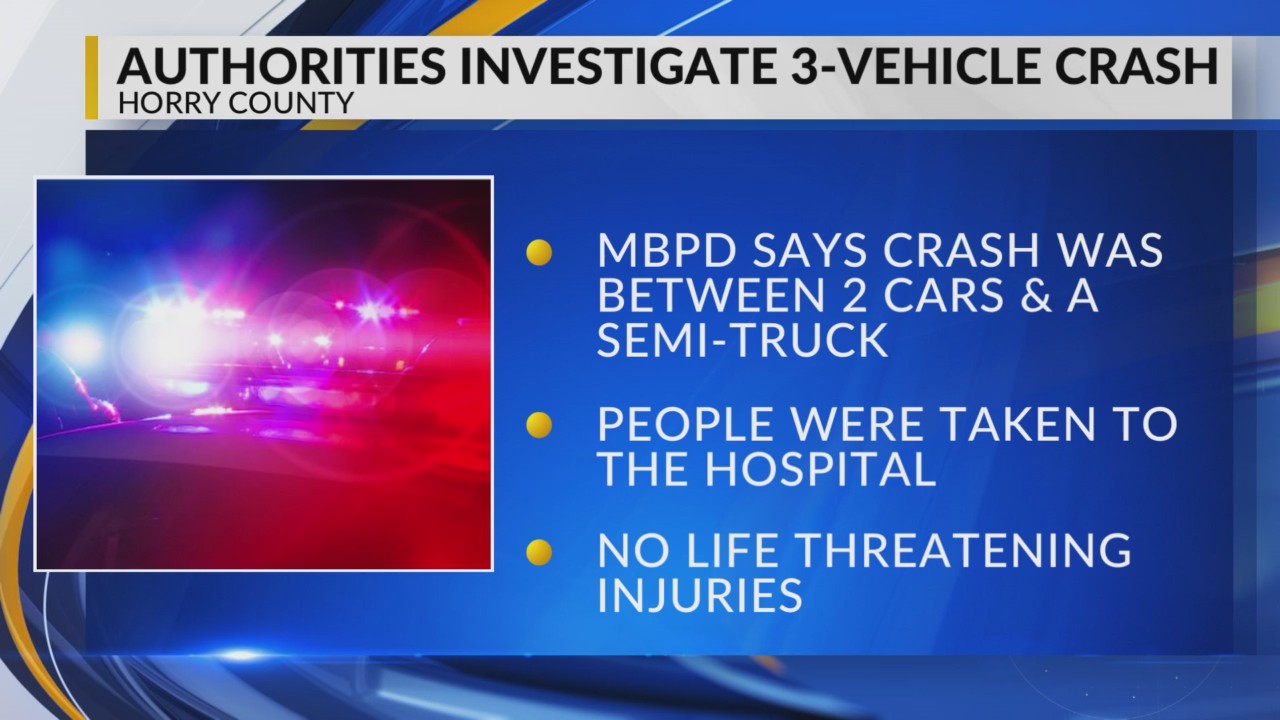Several hurt in multivehicle crash on Highway 501 in Myrtle Beach – WBTW