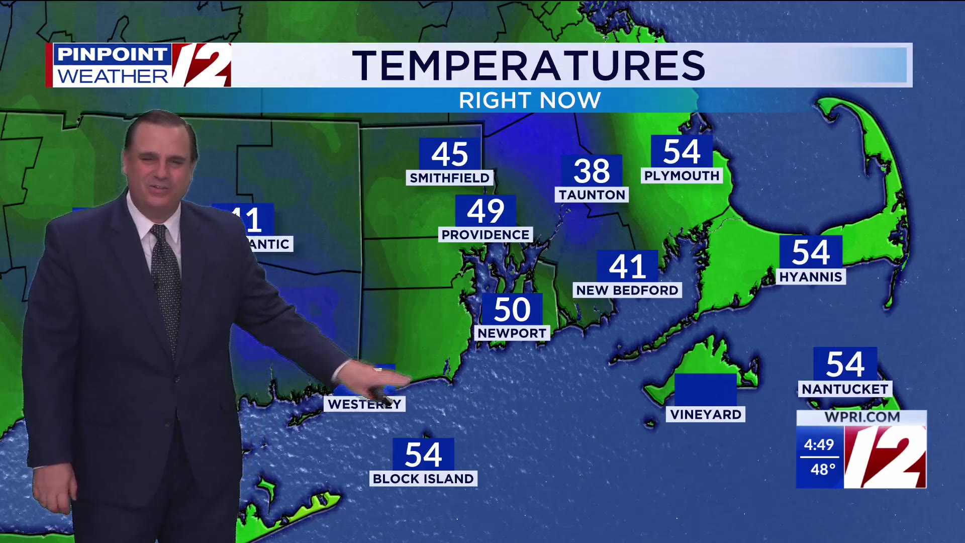 WPRI 12 Weather Forecast for 10/2/25: Cool and dry today; much warmer ...