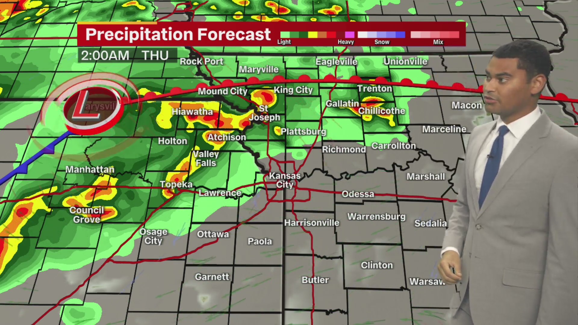 Showers and storms today & Thursday – FOX 4 Kansas City WDAF-TV | News ...