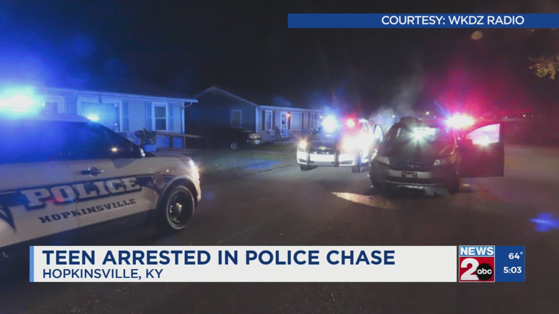 Minor arrested after Hopkinsville police chase WKRN News 2