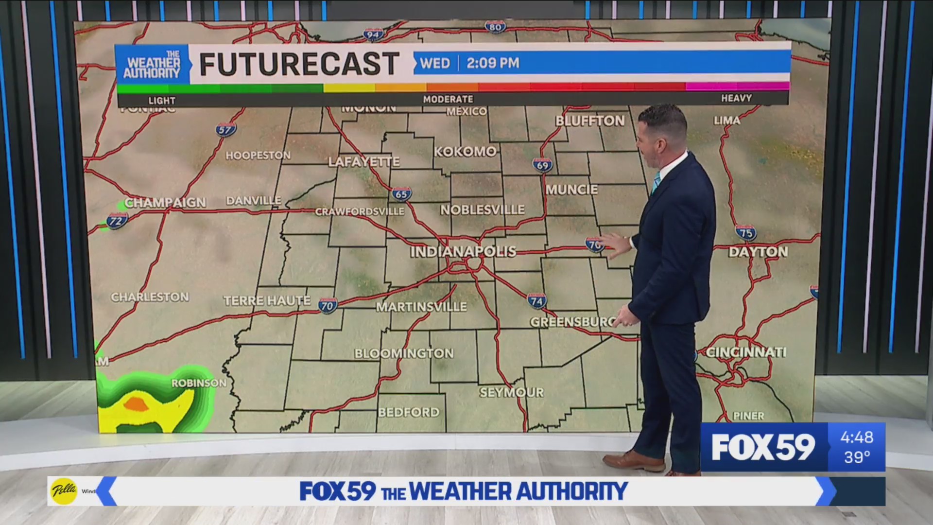Rain inbound late day; heavy in spots – Fox 59