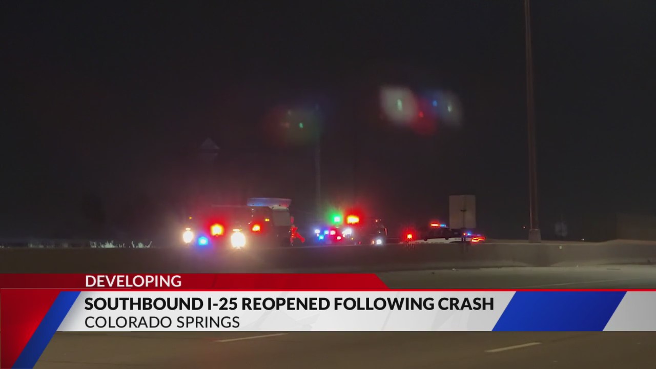 Southbound I-25 reopened following crash – FOX21 News Colorado