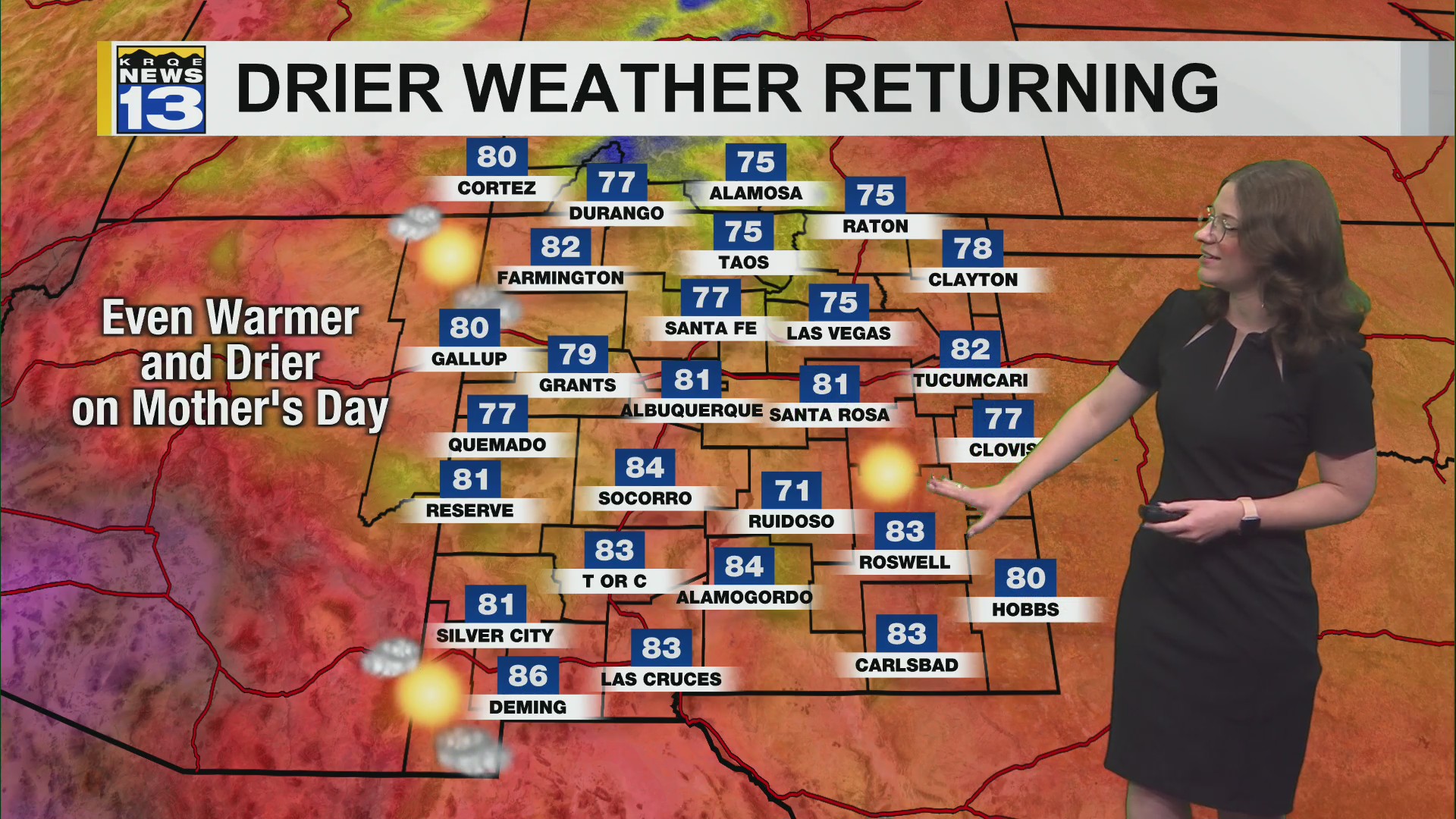 Drier and warmer weekend – KRQE NEWS 13 – Breaking News, Albuquerque ...