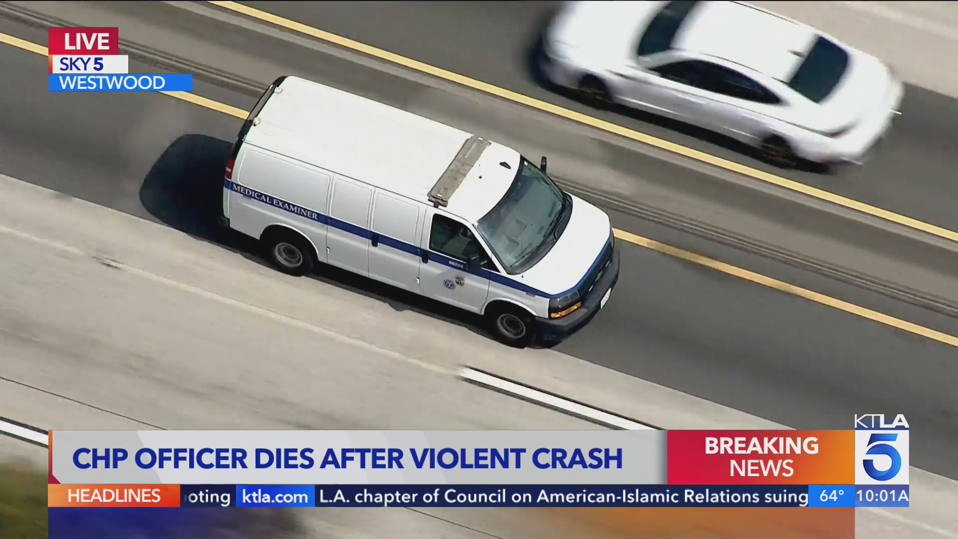 CHP officer dies after violent crash in Culver City – KTLA