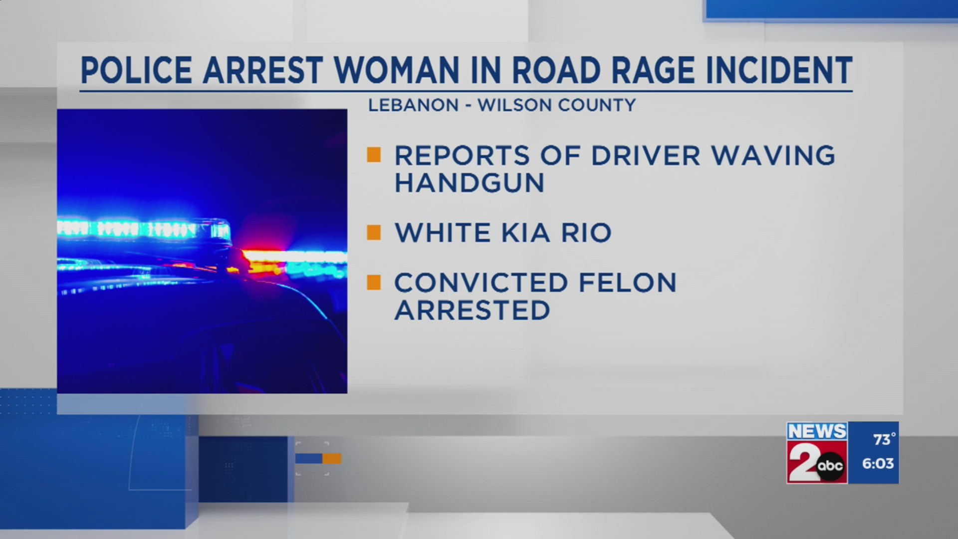Woman charged after Lebanon road rage incident – WKRN News 2