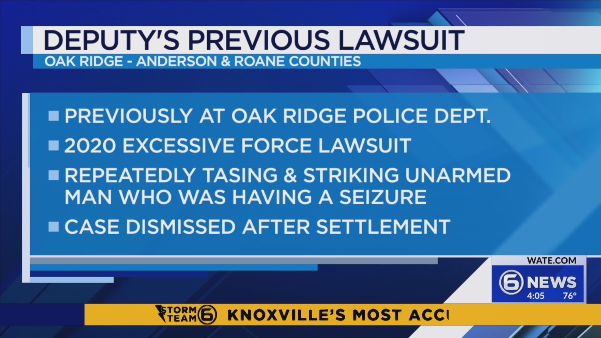 Morgan County deputy previously sued over use of force – WATE 6 On Your ...