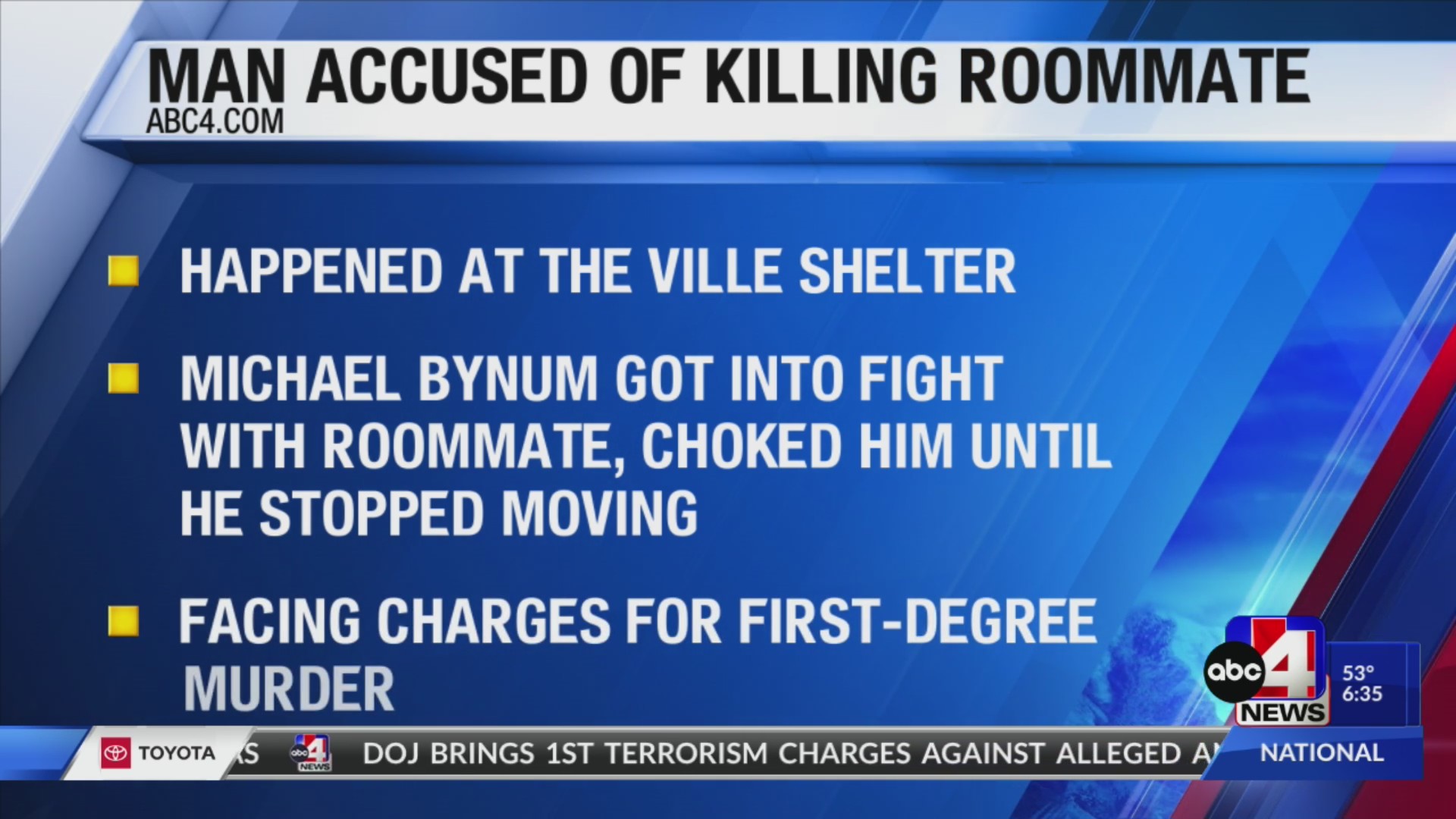 Charges officially filed against man accused of killing roommate – ABC4 ...