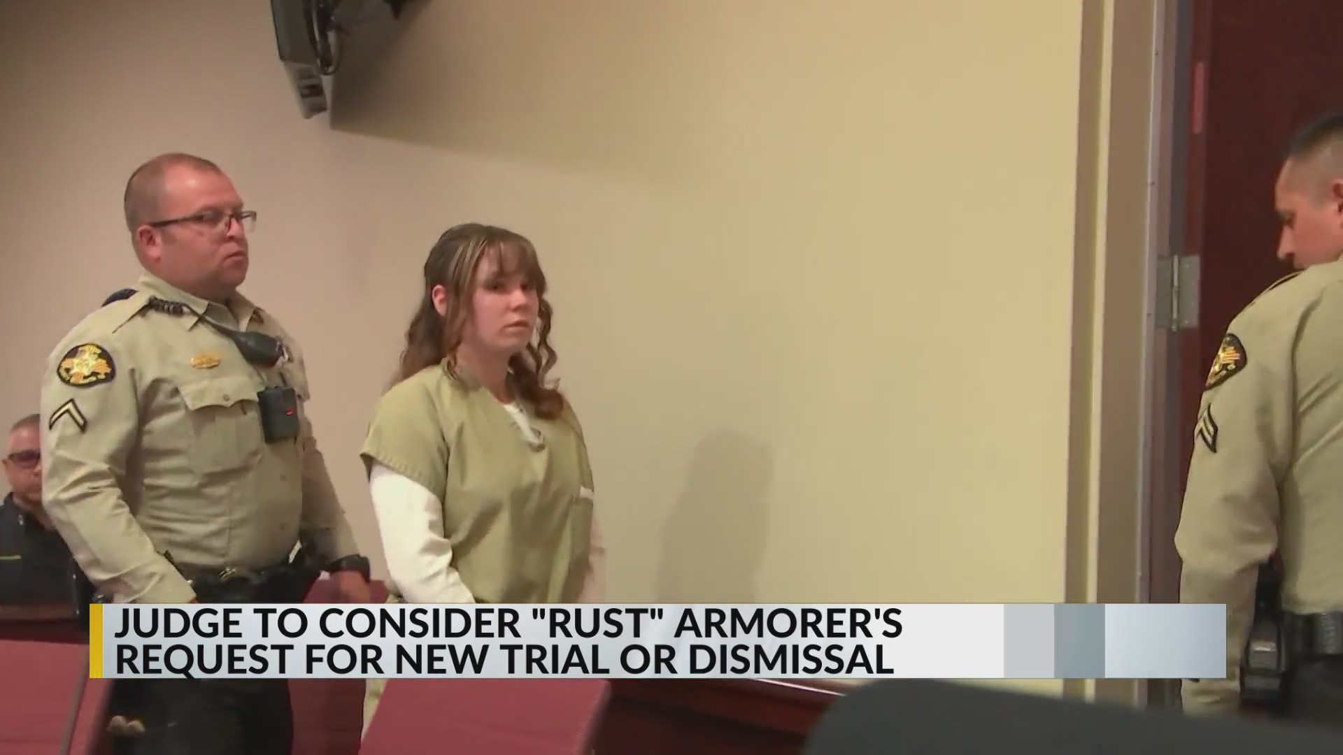 Judge hears arguments for a new trial or dismissal for armorer in fatal