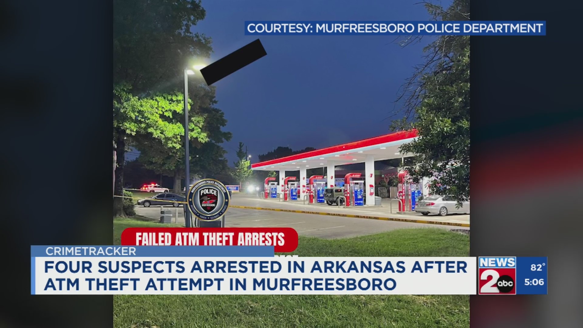 4 men arrested following failed ATM theft in Murfreesboro that led to ...