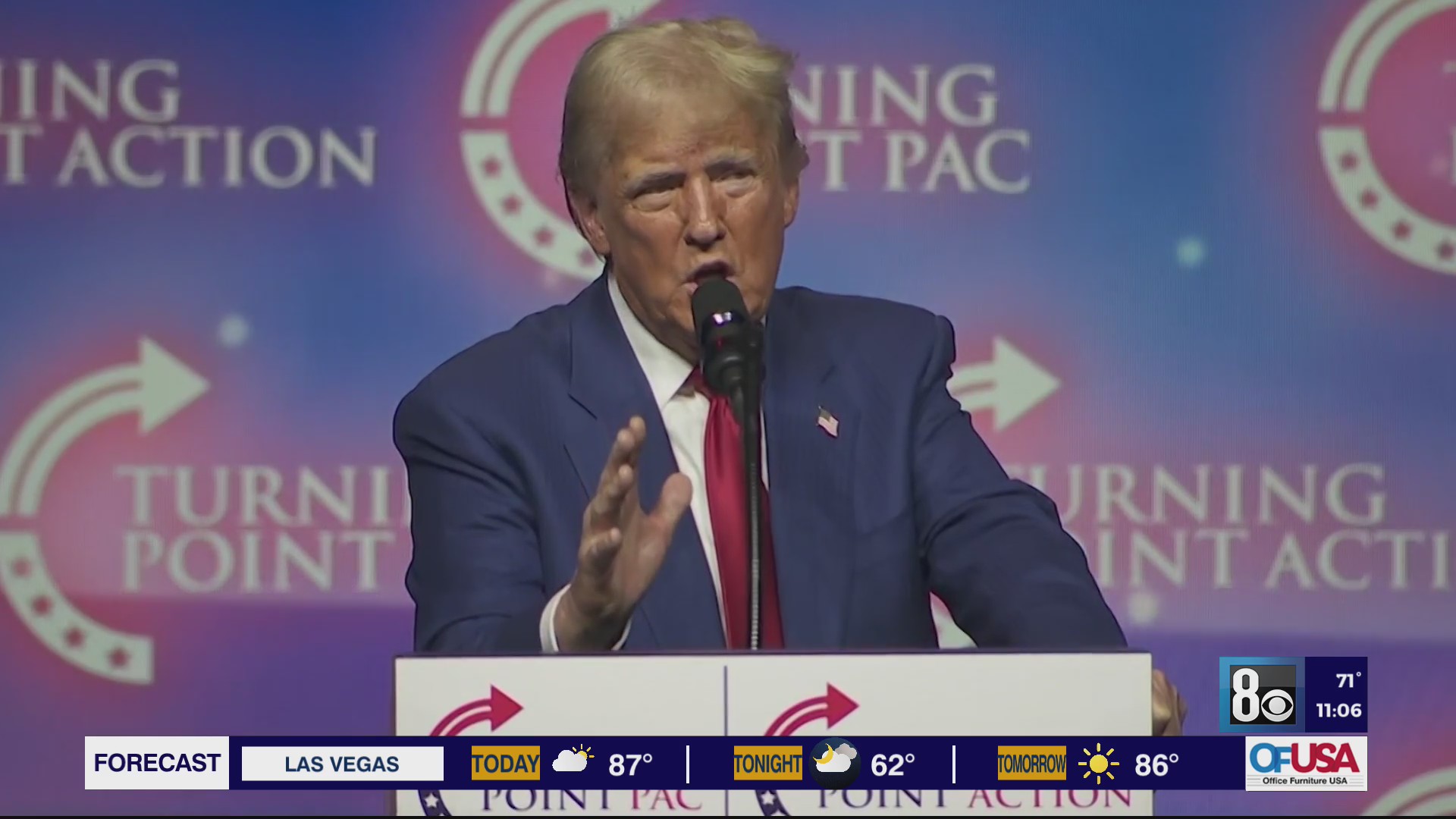 Trump holds rally in Las Vegas with Tulsi Gabbard – KLAS
