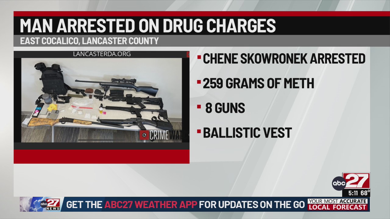 Lancaster County man arrested with over 200 grams of meth, multiple ...