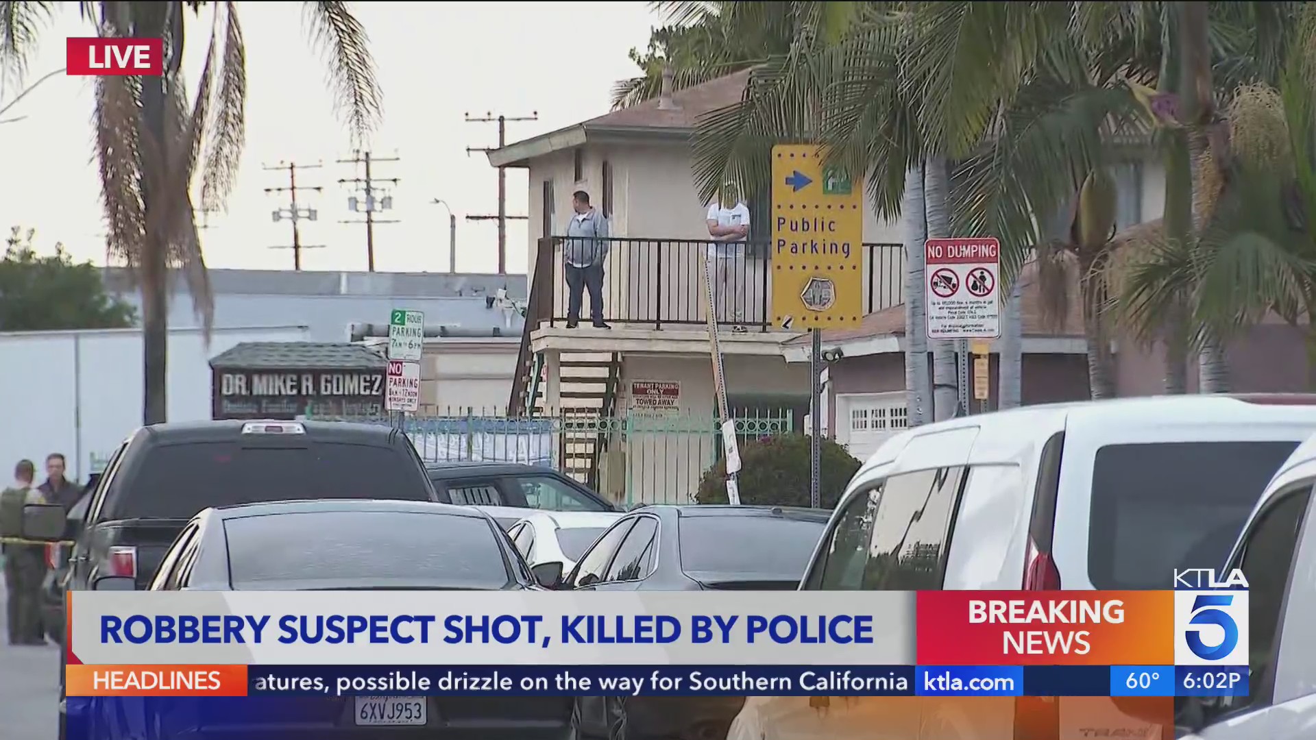 Robbery suspect killed by police in L.A. County – KTLA