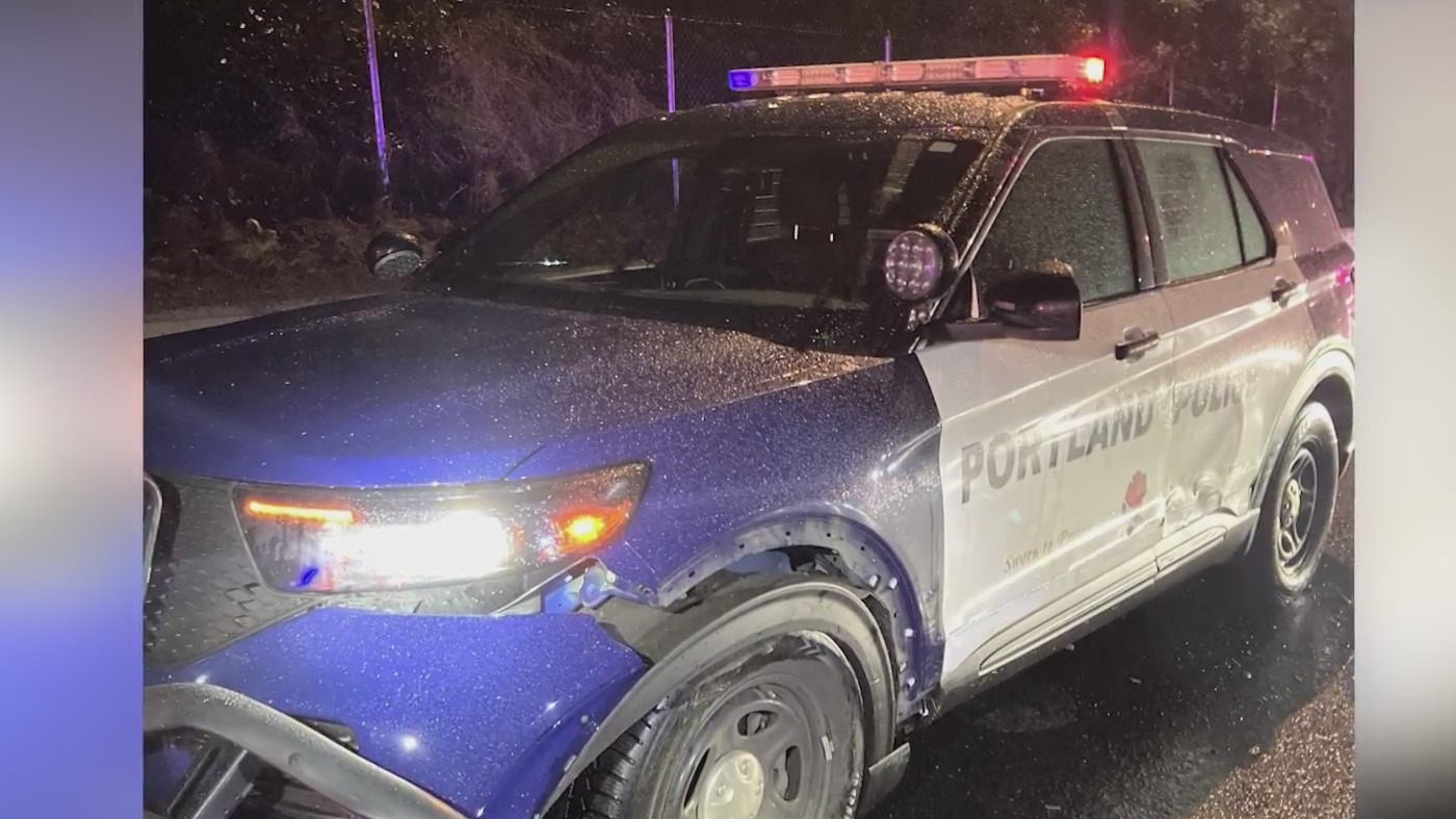 Portland officer injured after alleged drunk driver sideswiped police ...