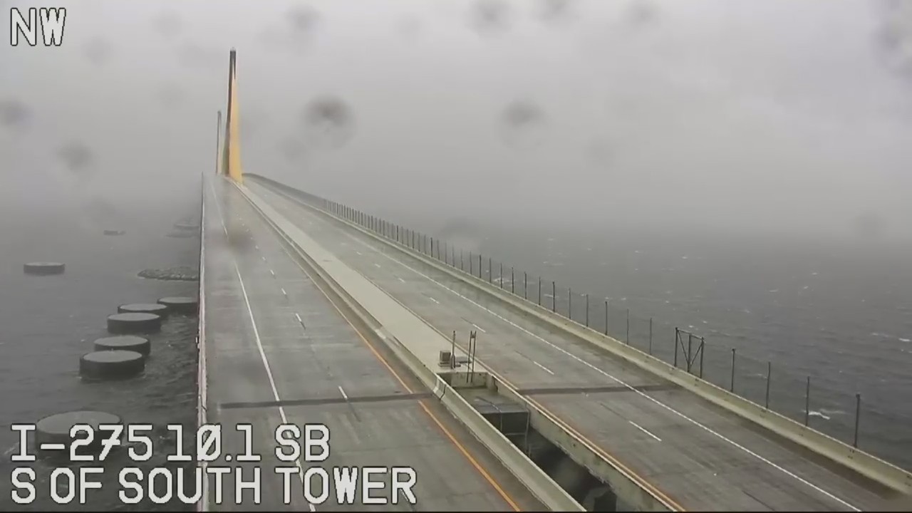 WATCH: Sunshine Skyway Bridge closed off due to Hurricane Milton – WFLA