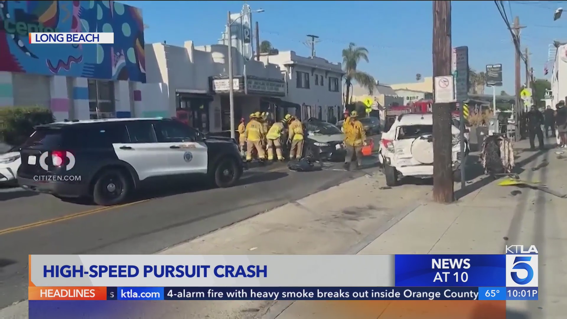 High-speed chase in Long Beach ends in crash – KTLA