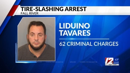 Man accused of slashing 62 vehicles’ tires in Fall River – WPRI.com