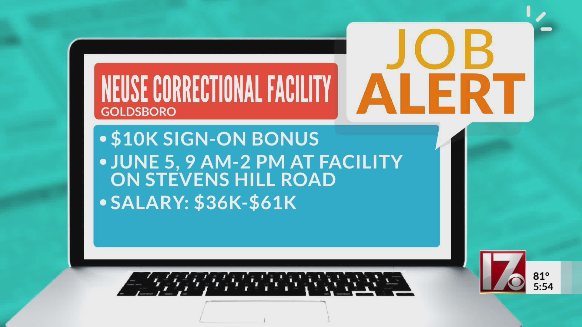 Job fair to be held at Neuse Correctional Facility in Goldsboro - CBS17.com