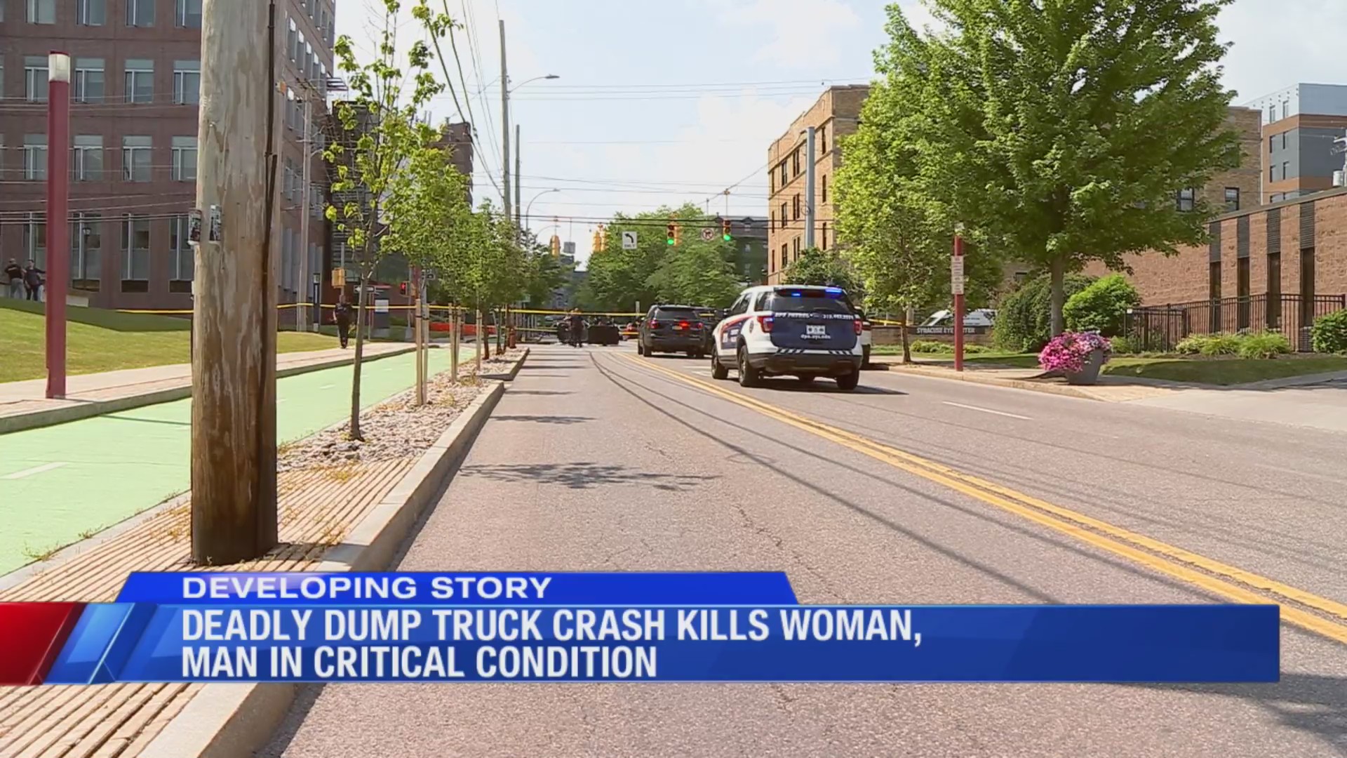 Deadly dump truck crash kills woman, man in critical condition near ...