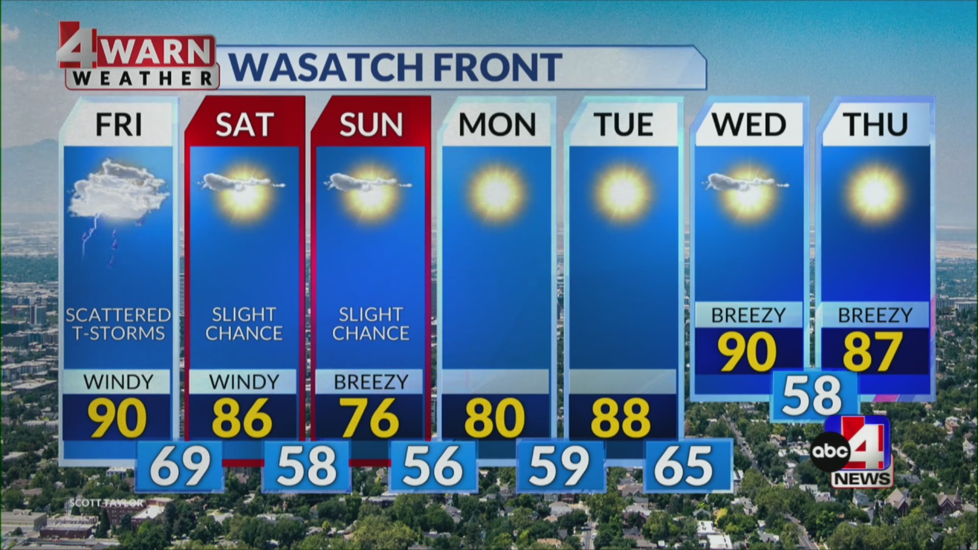 Abc4 Weather 4Warn Weather: Monsoon moisture surges northward at end of workweek ...