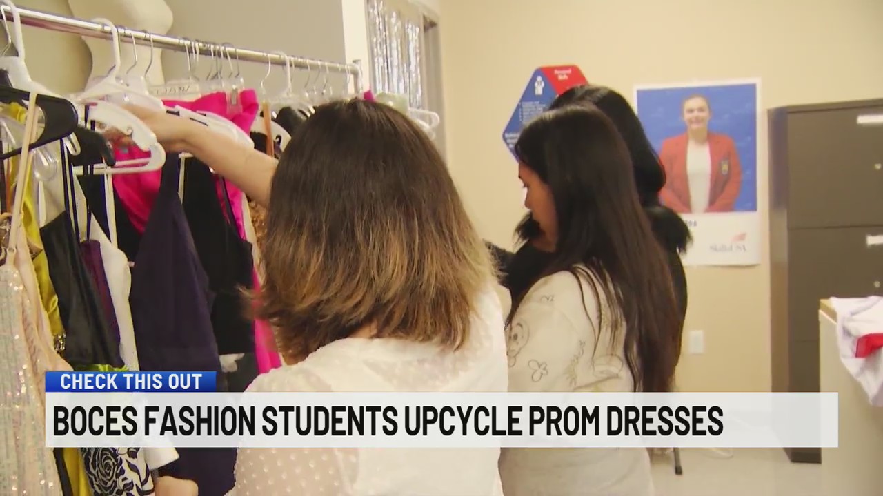 BOCES fashion students upcycle prom dresses – NEWS10 ABC