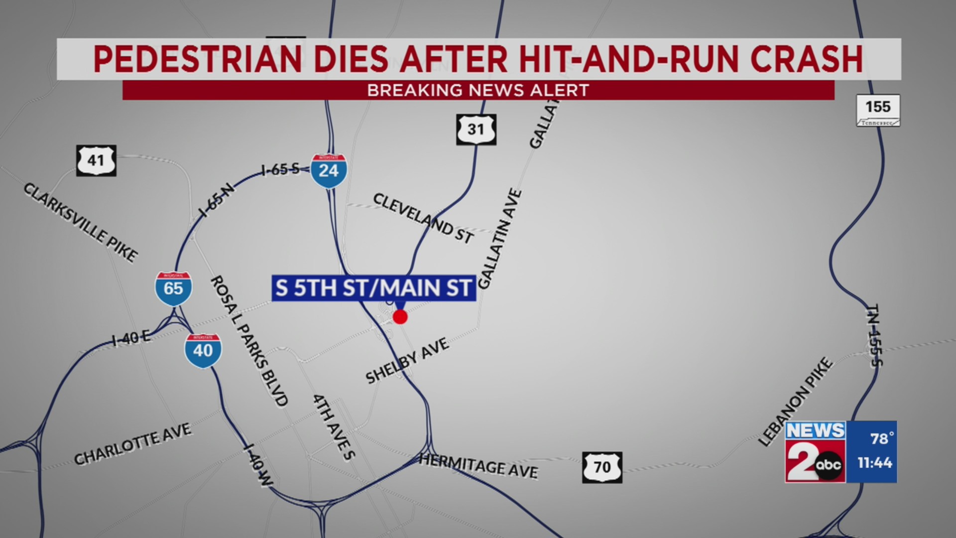 Pedestrian dies following hit-and-run crash in East Nashville – WKRN News 2