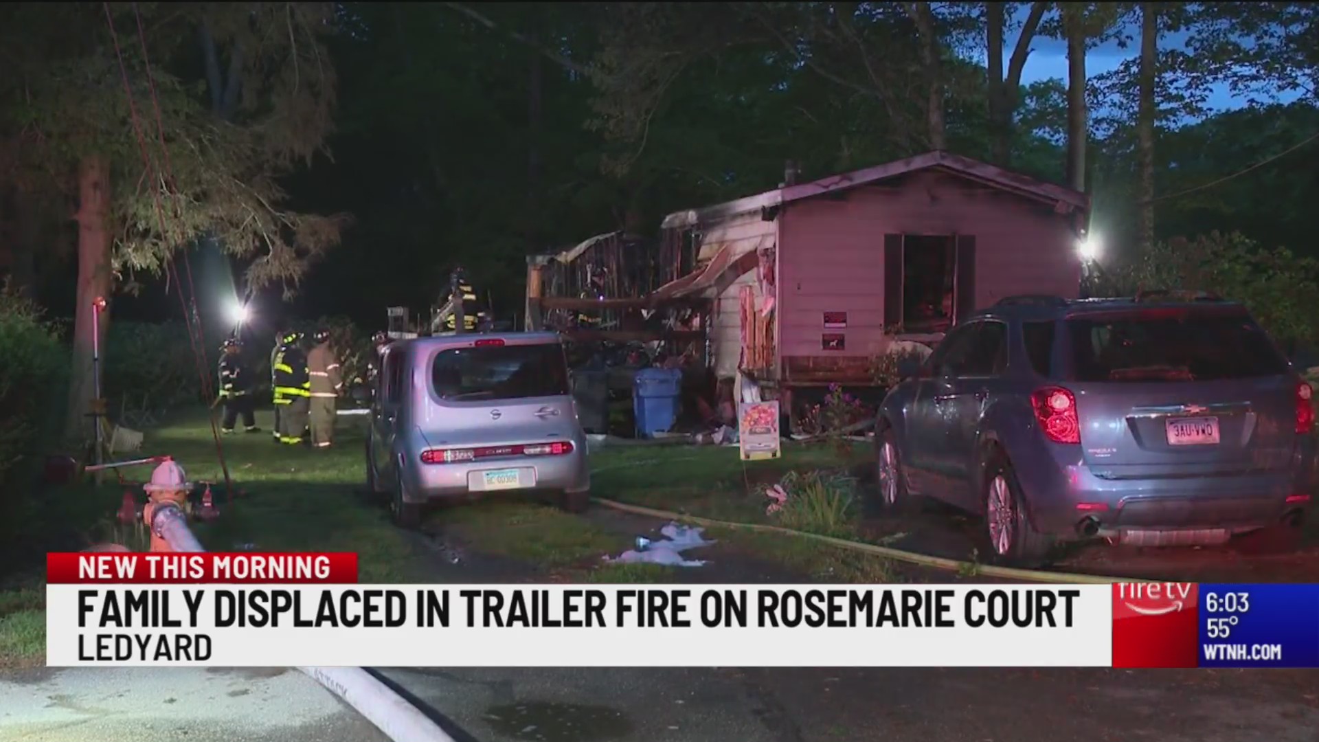 No injuries reported after trailer fire in Ledyard – WTNH.com