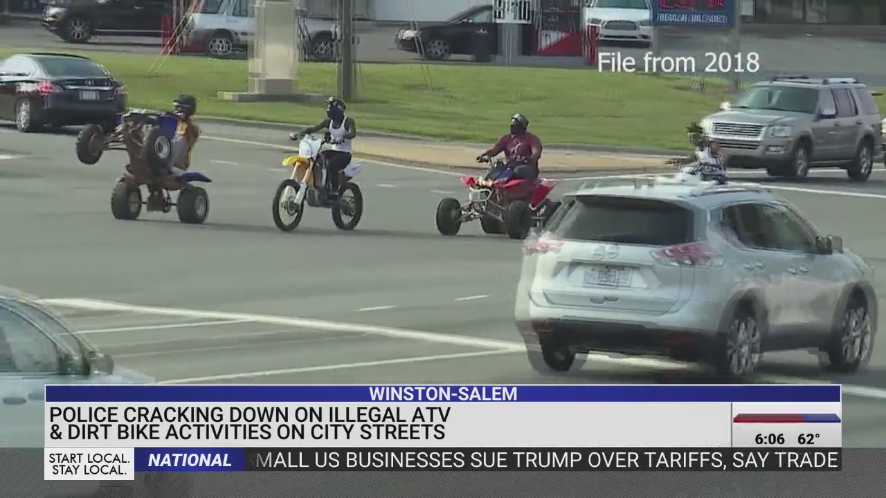Winston-Salem police crack down on illegal ATVs, dirt bikes in city ...