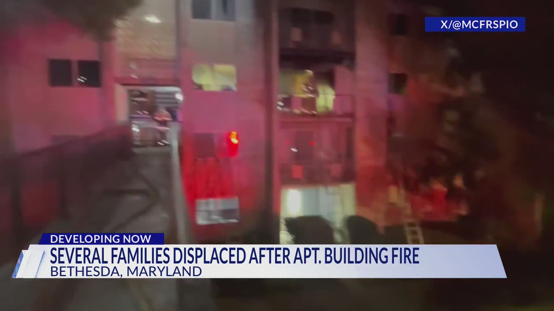 Several families displaced after Bethesda apartment fire – DC News Now ...