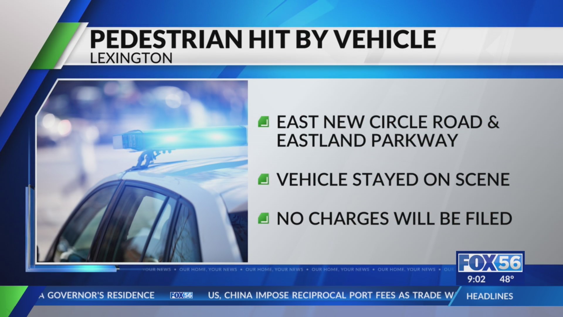 Pedestrian taken to hospital after being hit by car on New Circle Road ...