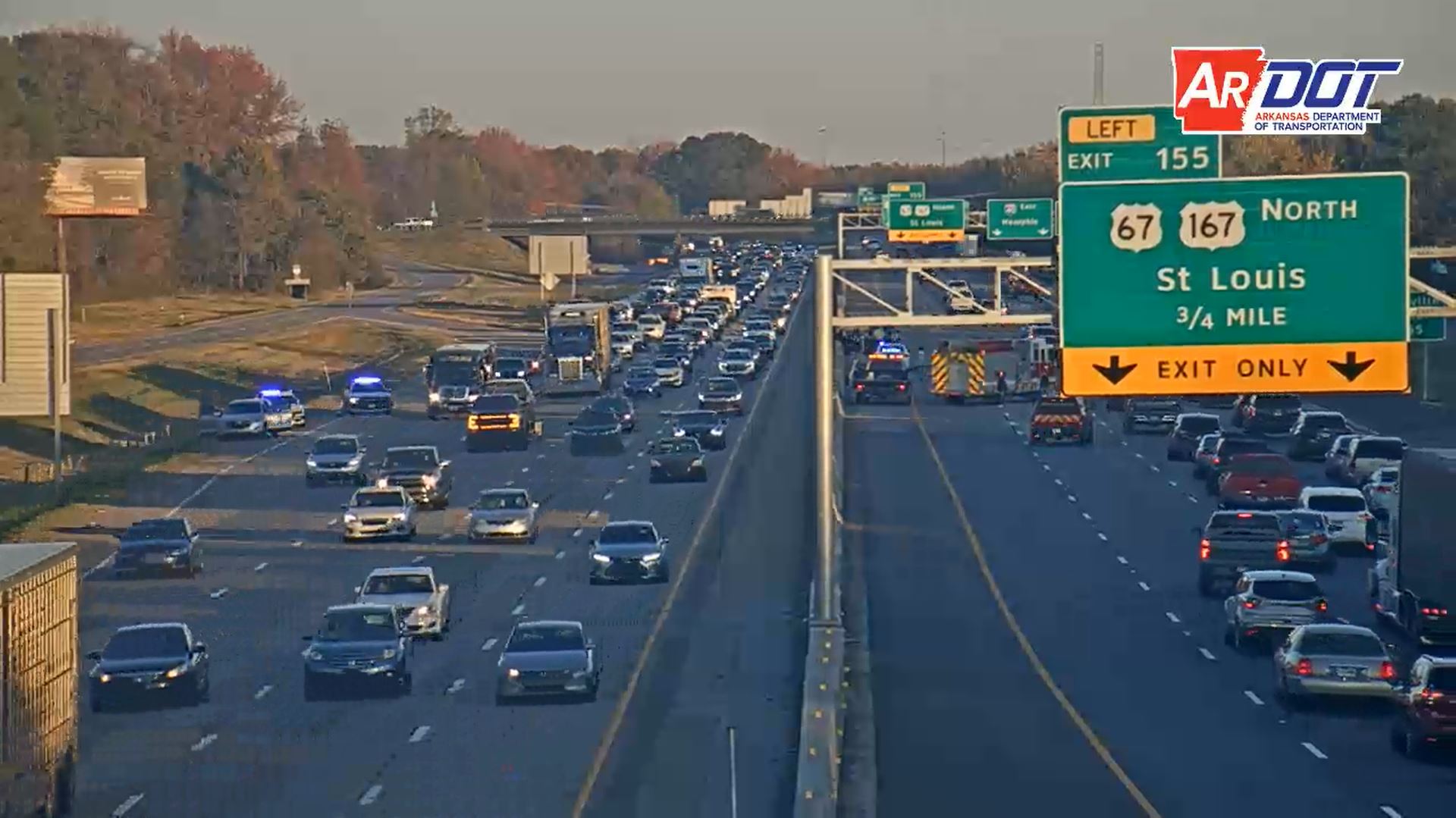 Traffic backed up due to crash on Interstate 40 in North Little Rock ...