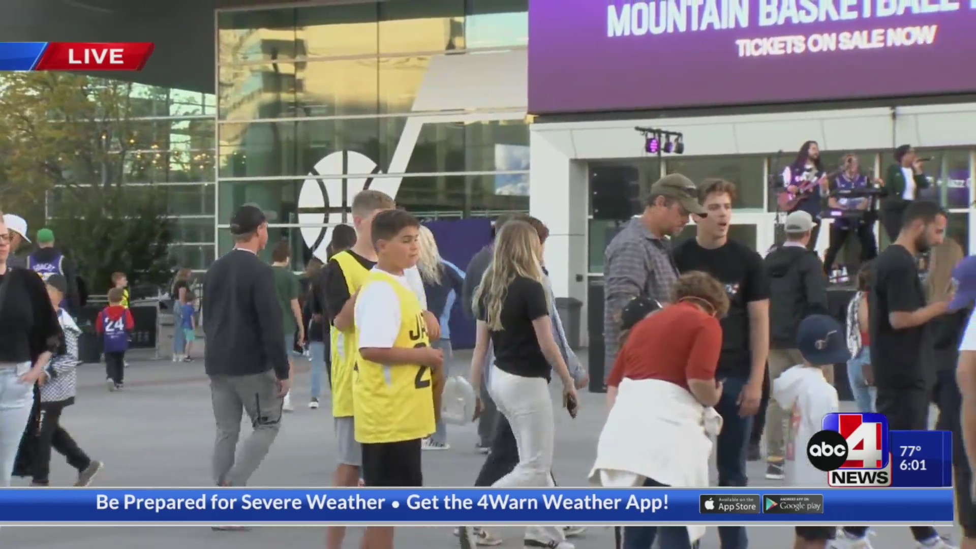 ABC4 News team coverage of Utah Jazz opening night ABC4 Utah