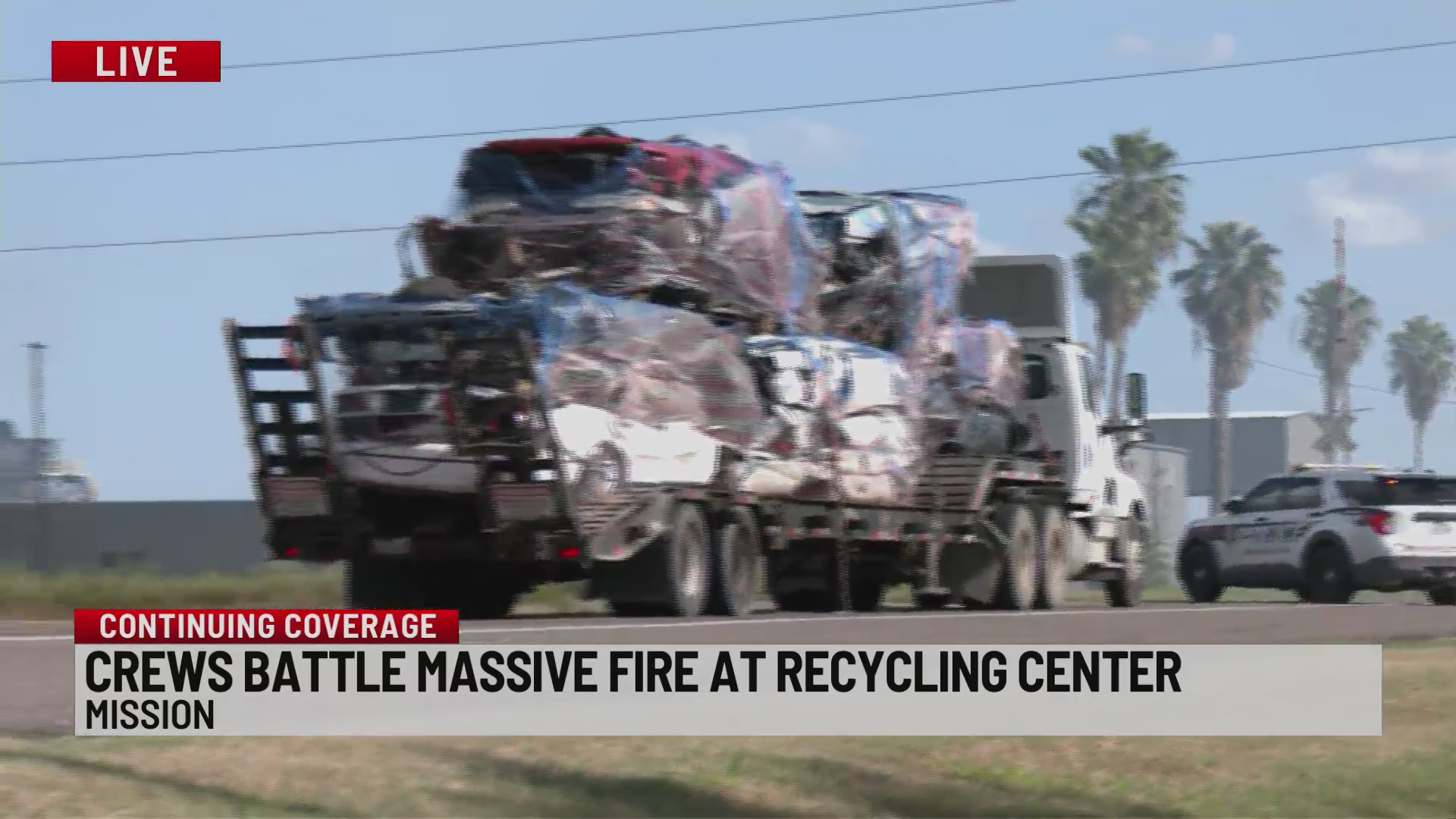 Crews respond to active fire at Mission recycling center – KVEO-TV