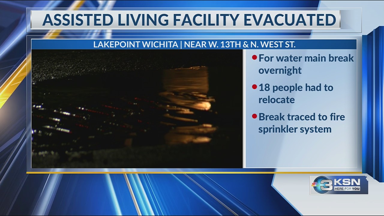 Residents displaced after water main break at Wichita assisted living ...
