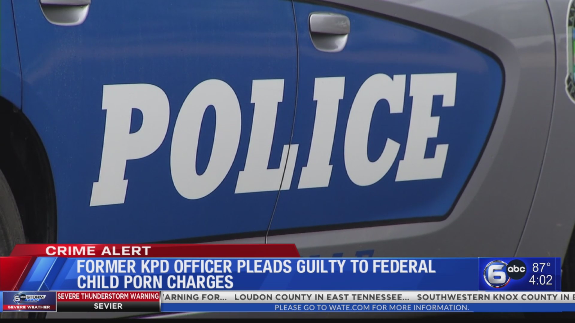 Former Knoxville police officer pleads guilty to child pornography ...