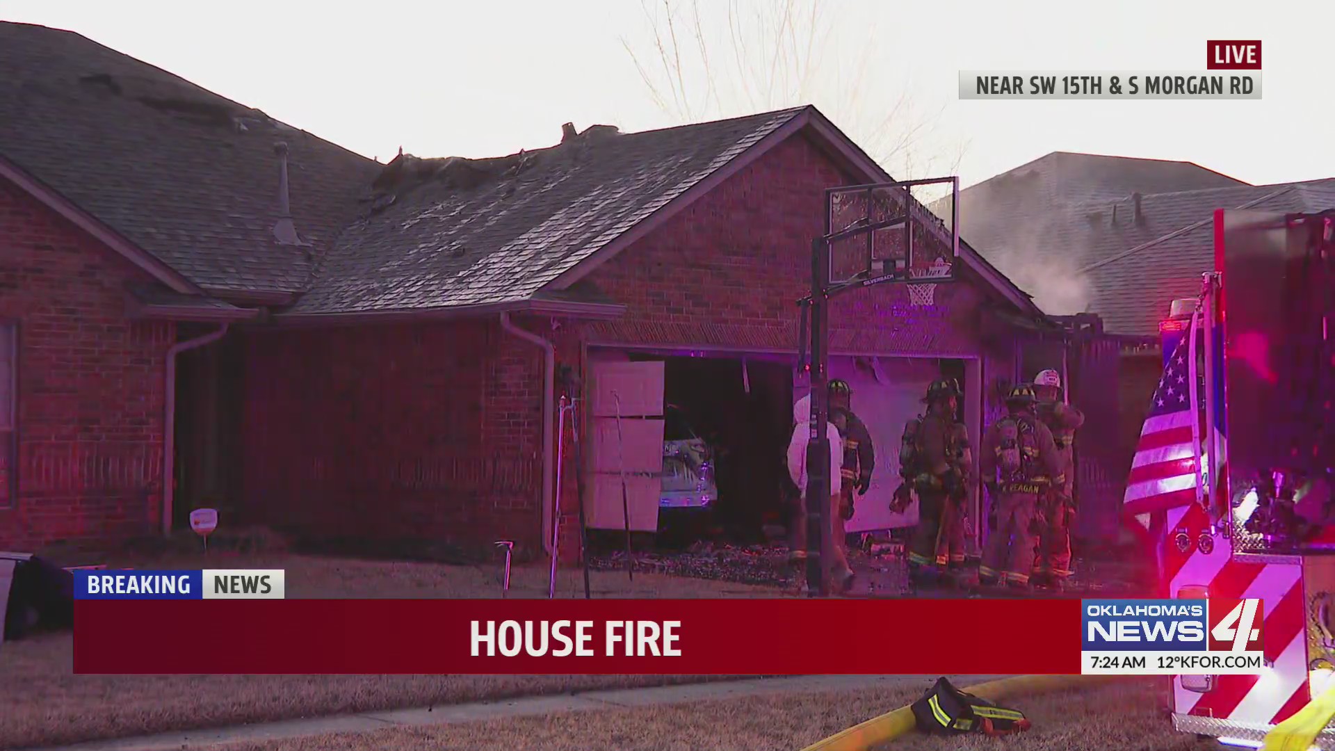 Firefighters battle house fire in SW Oklahoma City – KFOR.com Oklahoma City