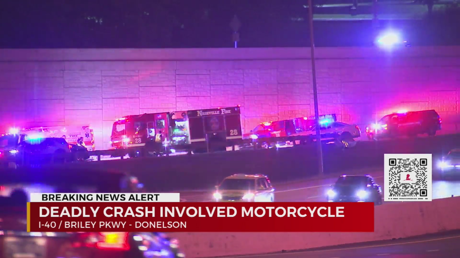 Motorcyclist dead after crash on I-40 in Donelson – WKRN News 2