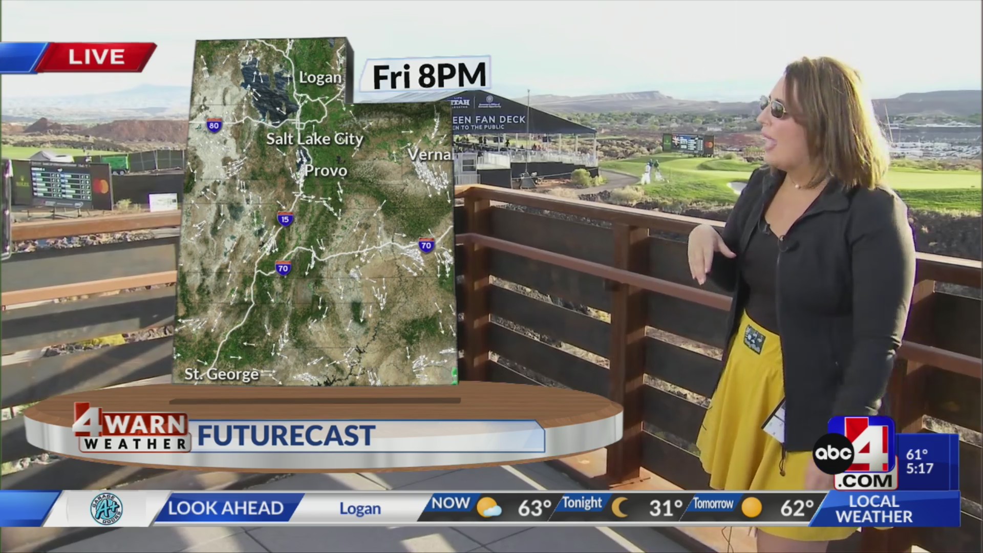 Partly cloudy with isolated showers and storms across southern Utah ...