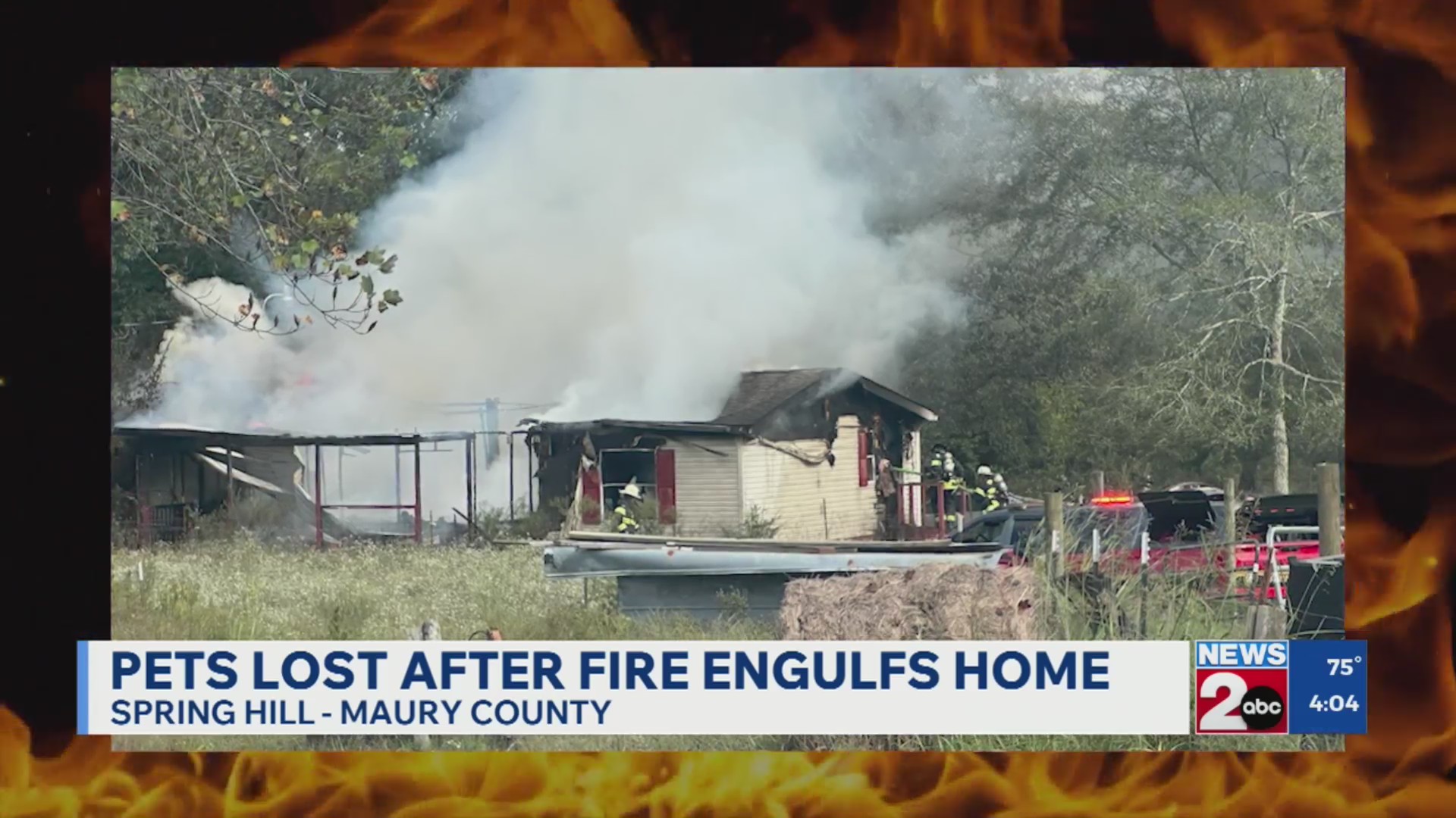Multiple pets killed in Maury County house fire – WKRN News 2