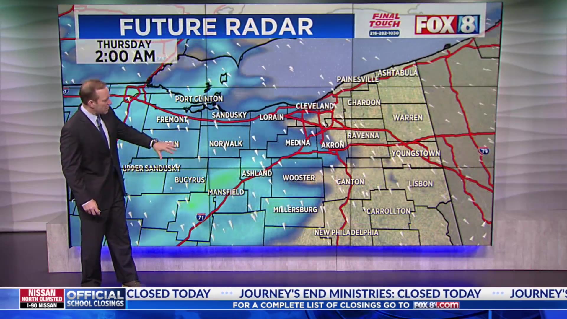 TRACKING: Snow ahead of (slightly) warmer temps – Fox 8 Cleveland WJW