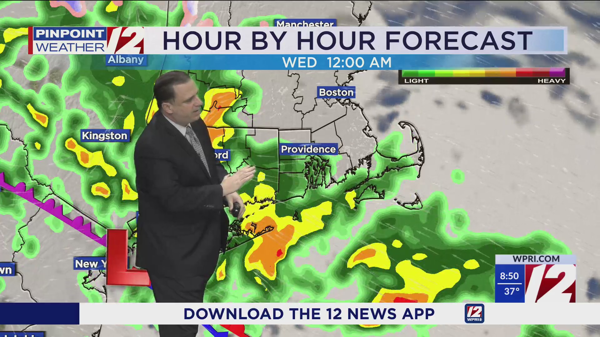 WPRI 12 Weather Forecast for 12/31/24: Dry today; more rain tonight ...