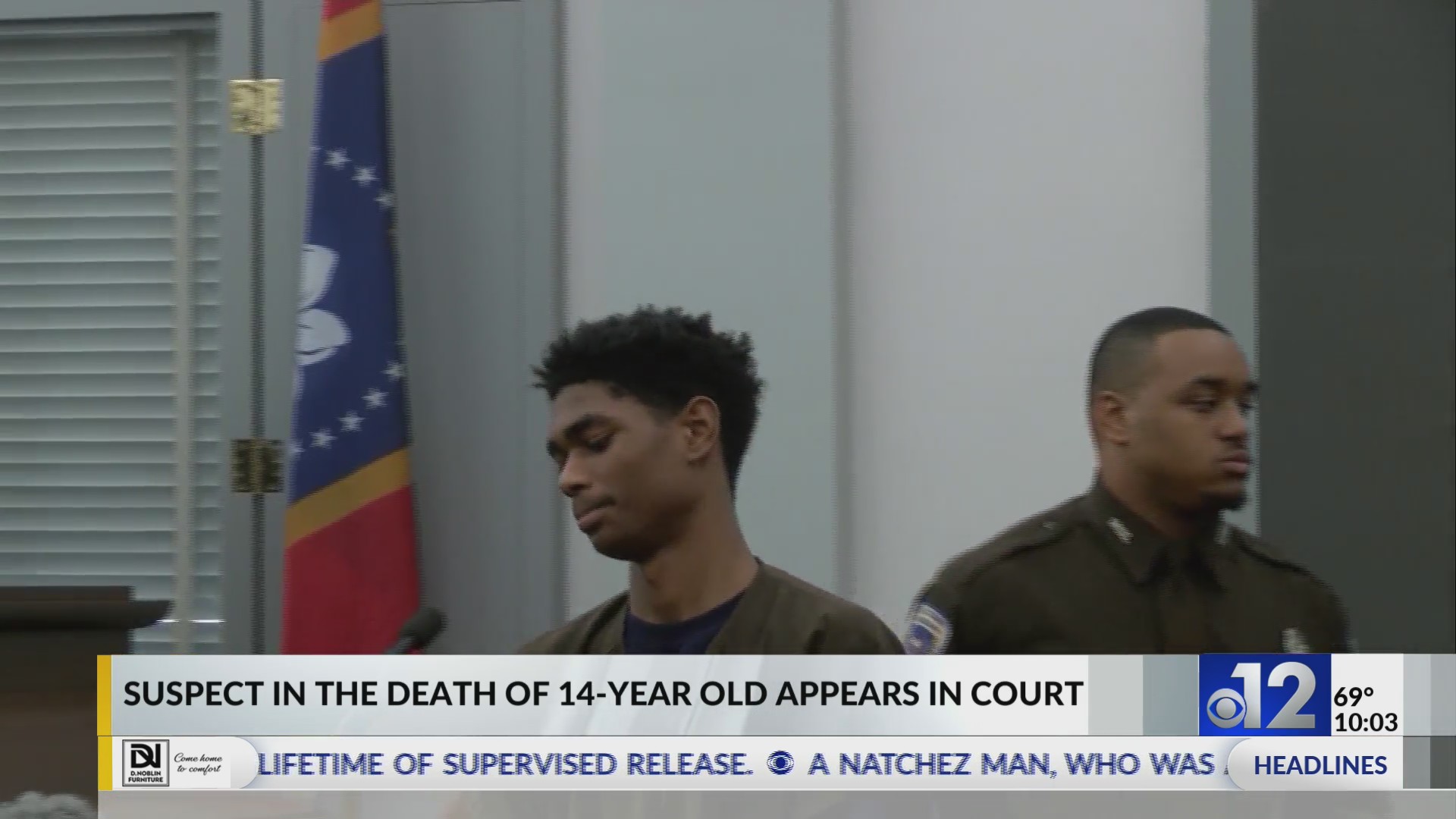 Teen charged in death of 14-year-old appears in court – WJTV