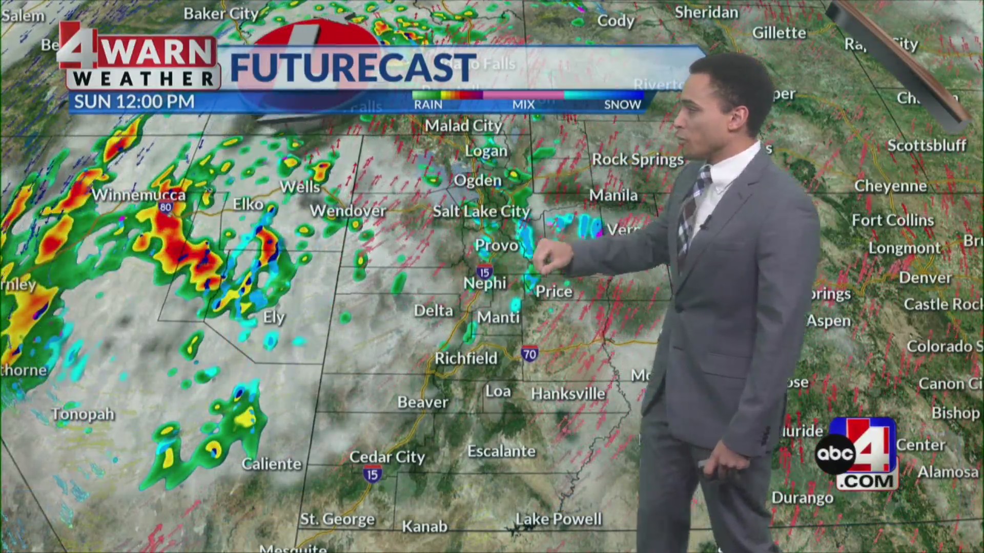 Cool temps and valley rain/mountain snow showers are socked in until ...